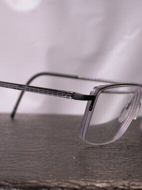 Silhouette Titan Frameless Clear and Black Lines Eyeglasses Made in Austria